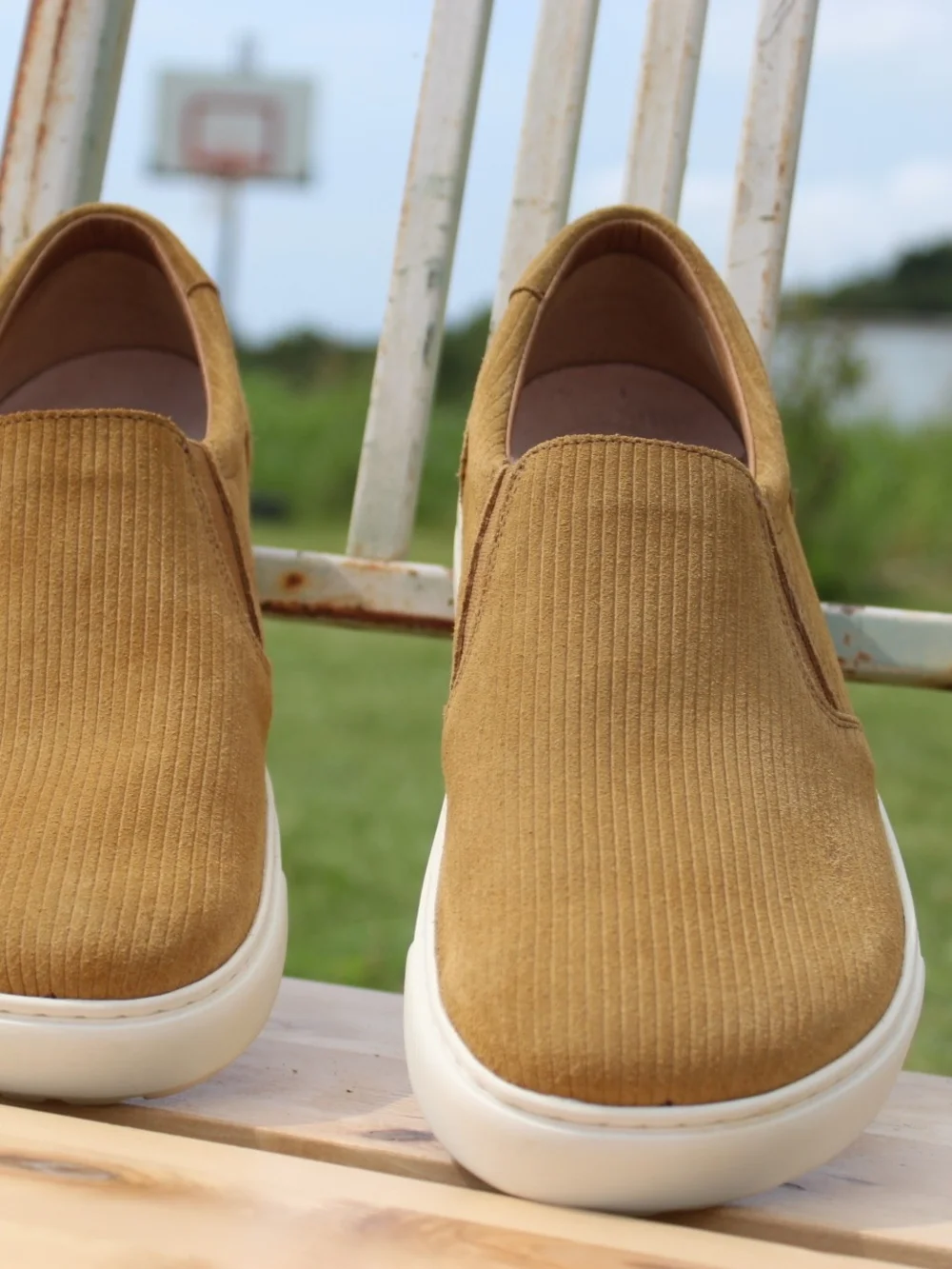 Men's Suede Slip-On Sneakers